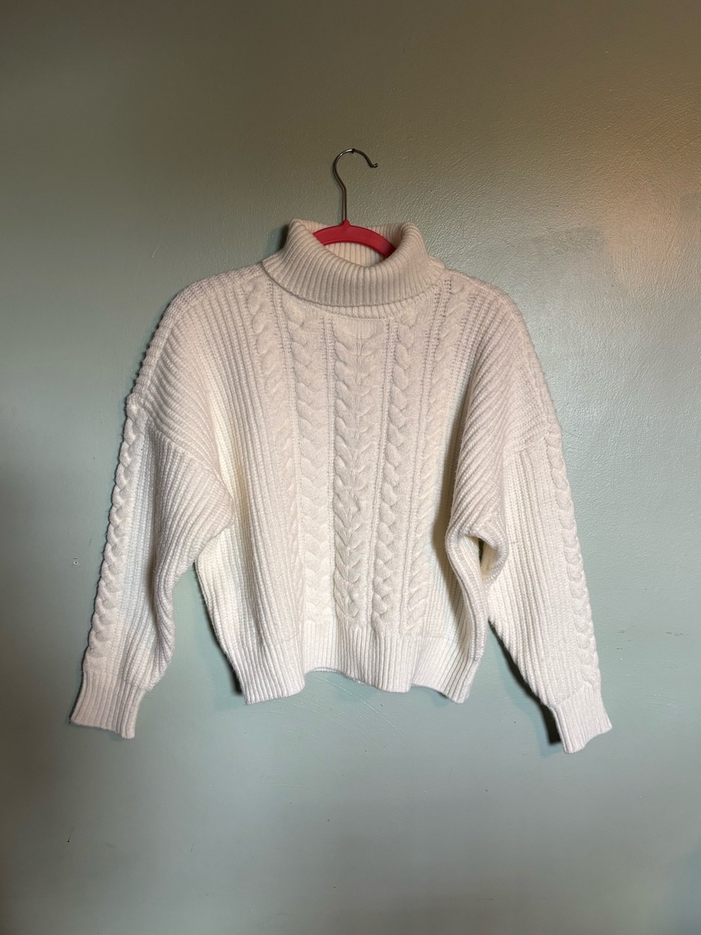 Cozy Cream Cable Turtleneck Sweater
